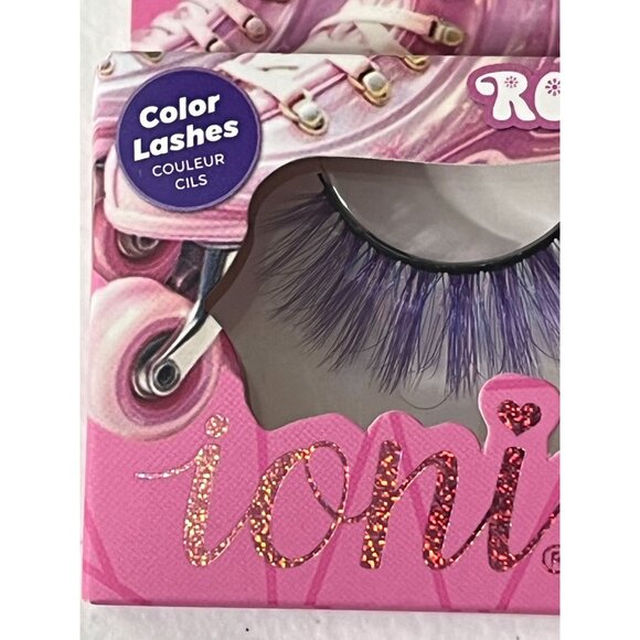 Ioni 3D Faux Mink Lashes Purple Wispy Full Doll Roller Girl Handmade Strip Lash - Picture 6 of 6